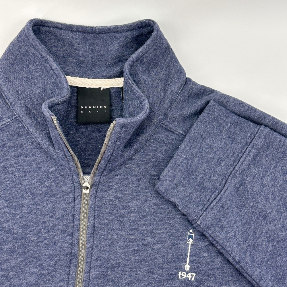 Dunning Golf Mens 1/4 Zip Pullover Jacket Size M Blue Golfing Lightweight‎